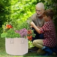thumbnail image 2 of Bags with Handles Growth Bag, Breathable Non-Woven Fabric, Inflatable Planting Pot, Garden Planting Container with Handle, Used for Gardening, Seedling Cultivation, And Vegetable Cultivation, 2 of 7