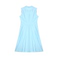 thumbnail image 3 of WIFORNT Robe Longue pour Femmes, Sans Manches à Col Rabattu Boutonnée, Décontractée, de Fête, d'Été, Ligne A, pour Tous les Jours, 3 of 10