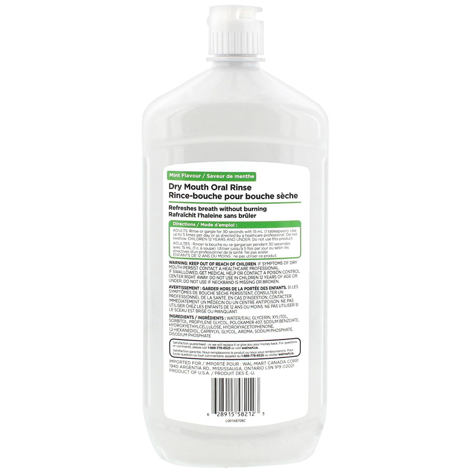 Equate Rince-Bouche pour Bouche Sèche Saveur de Menthe