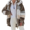 thumbnail image 1 of 2025 Jacket Polyester Hooded athletic Jackets for Women Full Zip Outdoor Women Fleece Cardigan Womens Large Woman Jackets athletic Jacket Women Soft Jacket Women, 1 of 4