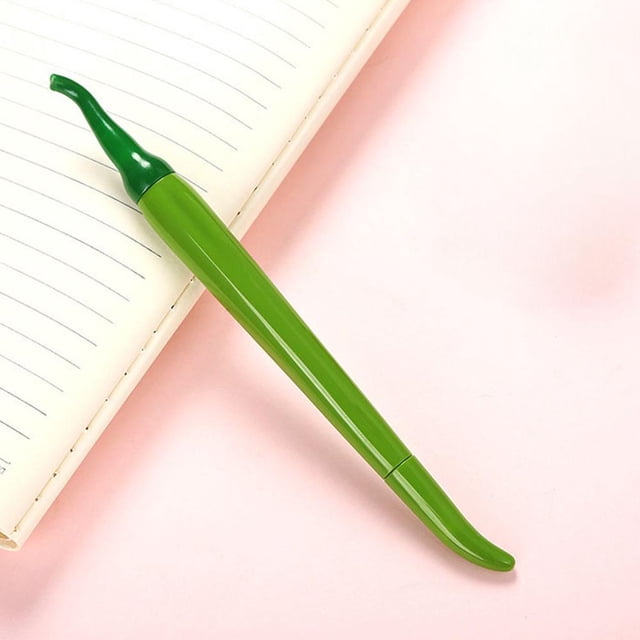 Feltree Chili Shaped Vegetable Styling Gel Ink Pen with 0.5mm Fine Tip, Writing Pen for Students and Office Supplies, Multifunctional for Drawing and Signing
