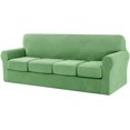 thumbnail image 1 of CHUN YI Housse de Canapé avec Housse de Coussin Séparée Extensible à Carreaux, 1 of 7
