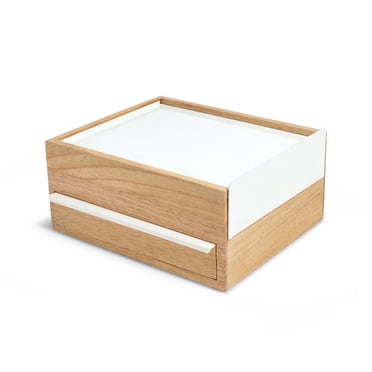 Umbra Stowit Boîte à Bijoux,Blanc/naturel