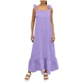 thumbnail image 3 of Sentmoon Robes d'Invitée de Mariage pour Femmes Élégantes Sans Manches à Col Rond Robes d'Été pour Femmes Printemps Couleur Unie Dos Nu Coupe Régulière Robes de Cocktail Tendance pour le Travail et le Bureau TTG, 3 of 8
