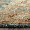 thumbnail image 3 of Safavieh Antiquity 4' X 6' Hand Tufted Wool Rug in Teal Blue and Taupe, 3 of 3
