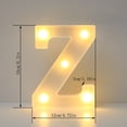 thumbnail image 3 of Vaidha Alphabet LED Letter Lights Light Up White Plastic Letters Standing Hanging A-M &, 3 of 3