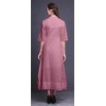 thumbnail image 4 of Bimba Kurtis Indiennes à Blocs Floraux Roses pour Femmes Anarkali Kurti Imprimé Long Asymétrique Coupe Régulière Tunique-Moyen, 4 of 5