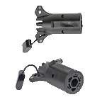 Pollak Trailer Wiring Connector Adapter 12-716 7-Way Blade To 4 Flat