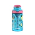 thumbnail image 1 of Contigo Kids Aubrey Straw Water Bottle, Leak-Proof, BPA-Free, Dishwasher Safe, Blue Raspberry Butterlies, 14 oz (414 mL), 1 of 7