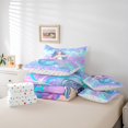 thumbnail image 5 of Ballet Mermaid Ensemble de Douillette 7 Pcs Lit en Sac Simple, Mignon Jellyfish Ensembles de Literie Océan Paillettes Écailles de Poisson Starfish Ensemble de Draps avec Douillette, 5 of 5