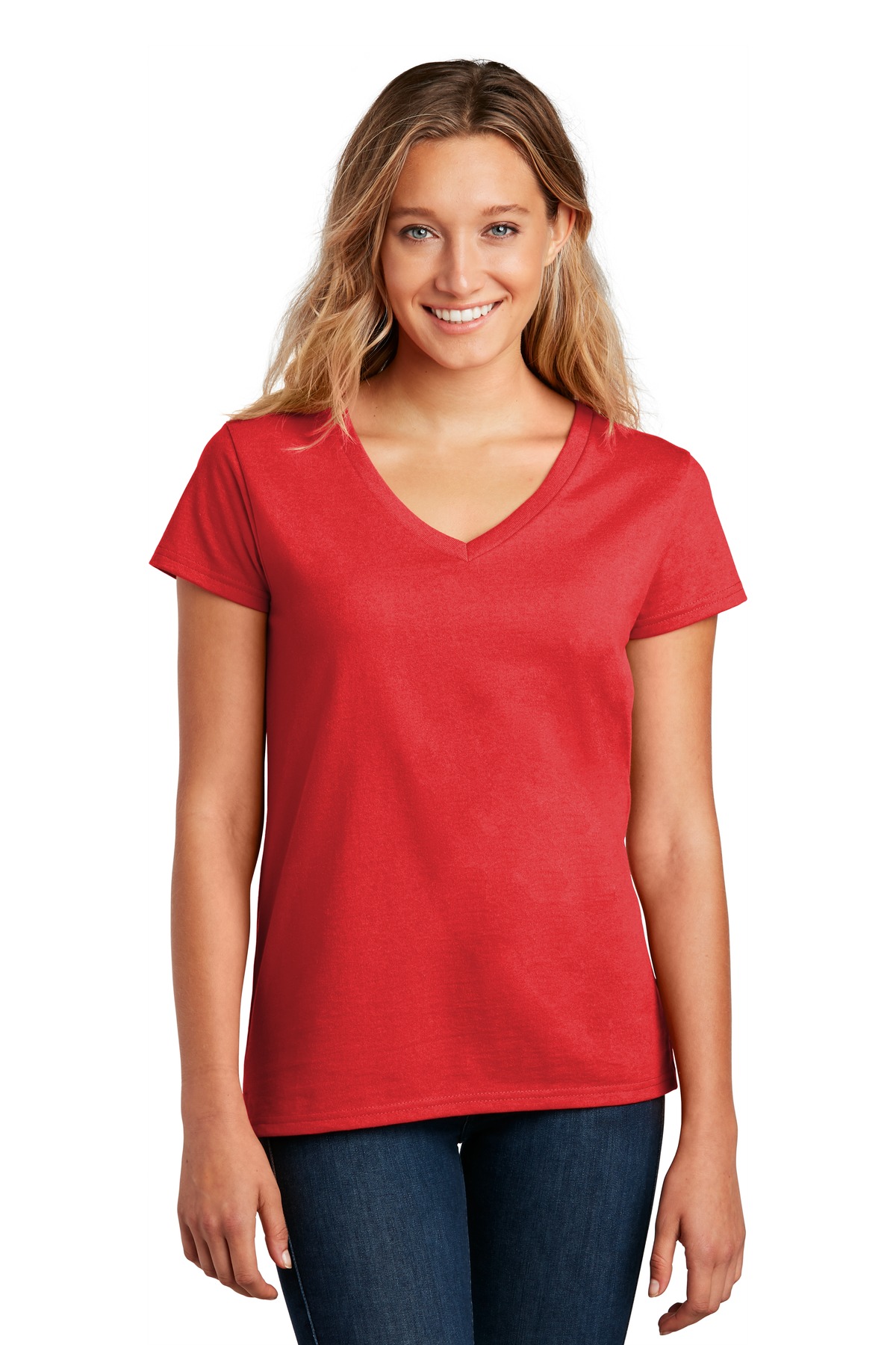 District T-Shirt Col en V pour Femmes DT8001