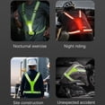 thumbnail image 1 of Baohd Gilet Réfléchissant à LED avec Sangles Haute Visibilité Réflecteur Réglable Ceinture Élastique 3 Modes Coureurs pour Travail de Nuit Course Rose, 1 of 8