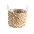 thumbnail image 4 of S SERENABLE Floor Planter Stand Round Decorative Wicker Baskets for Balcony Office Patio L, 4 of 9