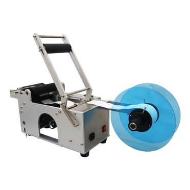 Semi-automatic Round Bottle Labeling Machine Round Bottle Labeler Coding Machine Stainless Steel 110V