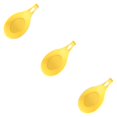 thumbnail image 2 of QualitChoice Silicone Spoon Rest Heat Resistant Teabag Tidy Holder Cooking Dish Home Yellow 3Set, 2 of 6