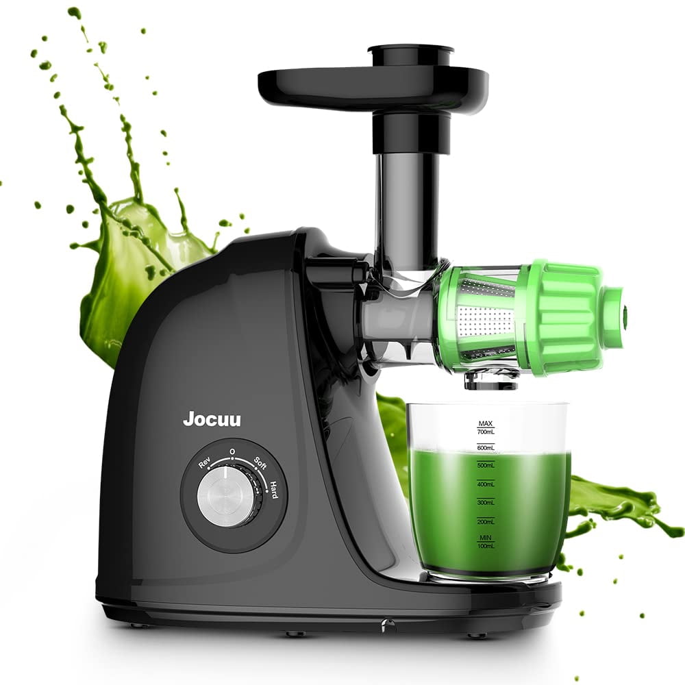 Jocuu Slow Masticating Juicer with 2-Speed Modes - Cold Press Juicer Machine - Quiet Motor & Reverse Function - Easy to Clean Juicer Extractor - Juic