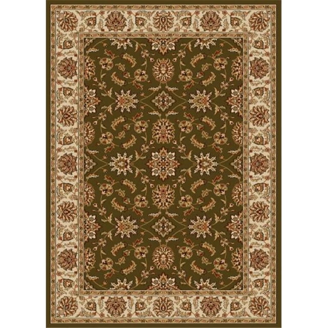 1592-1060-SAGE Como Rectangular Sage Green Traditional Italy Area Rug, 3 ft. 3 in. W x 4 ft. 11 in. H