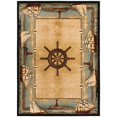 thumbnail image 1 of Rug Empire Coastal Sailboat Area Rug, Blue, 5`3" W x 7`3" L, 1 of 2