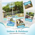 thumbnail image 4 of Gymax Pool Basketball Hoop w/32'' Shatterproof Backboard 3.1-4.1 FT Adjustable Height, 4 of 10