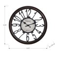 thumbnail image 4 of Monarch Specialties I 9084 - Horloges, Ronde 16 Pouces, Horloge Murale, Brun Antique, Transitionnel, 4 of 4