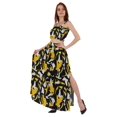 thumbnail image 3 of Bimba 2 Pcs Robe de Plage Aguichant pour Femmes Imprimée Smockée Crop Top & Longue Jupe Ensemble, 3 of 7