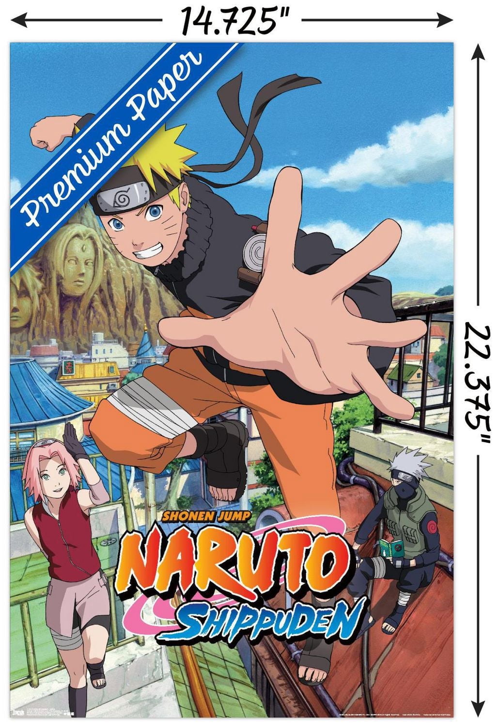 Naruto Shippuden - Jump Wall Poster