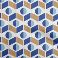 thumbnail image 1 of oneOone Cotton Silk Medium Blue Fabric Geometric Craft Projects Decor Fabric Printed By The Yard 42 Inch Wide, 1 of 4