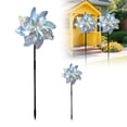 thumbnail image 1 of Reflective Windmill Bird for Courtyard and Garden - Outdoor Disc Garden Ornament with Refractive Pattern for Bird Control and Appeal 2PCS, 1 of 5