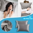 thumbnail image 2 of WIFKLSIIPG 2PCS Standard Size (20x26 inches) Satin Pillow Covers with Envelope Closure, 2 of 9