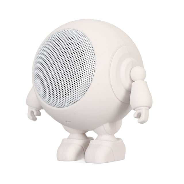 Mini Haut-Parleur en Forme de Robot 5.0 avec Micro Intégré, Batterie Longue Durée 1000 mAh, Basses Claires pour la Maison, les Fêtes à l'Extérieur