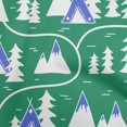 thumbnail image 1 of oneOone Polyester Lycra Green Fabric Mountain Pattern Fabric For Sewing Printed Craft Fabric By The Yard 56 Inch Wide, 1 of 5