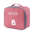 thumbnail image 1 of maytalsory Emergency Organizer Zipper Waterproof Household Empty Storage Bag Classification Dust-proof Students Pill Case for School Red Large, 1 of 8