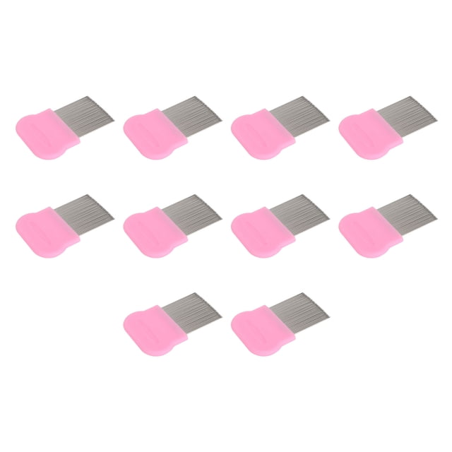 Lice Comb, Stainless Steel 10Pcs Deformation Proof Lice Removal Comb for Home