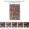 thumbnail image 2 of JV Home Area Rug Oushak Red Brown 6'x9' Washable Carpet Anti Slip, 2 of 7