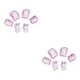 thumbnail image 4 of maskred Luminous Kid Skating Safety Protective Gear Pad Wrist Elbow Knee Pink 2Set, 4 of 6