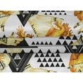 thumbnail image 4 of oneOone Velvet Yellow Fabric Triangle Craft Projects Decor Fabric Printed By The Yard 58 Inch Wide, 4 of 5