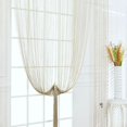 thumbnail image 2 of tredstone Rideaux à Franges Simples Séparateur de Porte Patio pour Fenêtres Filet 100x200cm champagne, 2 of 6