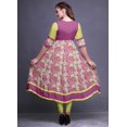 thumbnail image 4 of Bimba Kurti Longue Imprimée pour Femmes Robe Anarkali Indienne Haut Tunique Décontracté, 4 of 5
