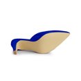 thumbnail image 3 of BLISSFUL STEP Mules à Talons Aiguilles à Bout Pointu pour Femmes Bleu Foncé 5,5, 3 of 8