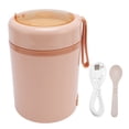 thumbnail image 2 of Electric Lunch Box, 600ml Portable Food Warmer Lunch Box, Insulated Food Jar Heated Soup Food Warmer for Travel Work Home Office Car Truck Men Women, 2 of 7
