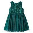 thumbnail image 2 of George Toddler Girls' Sequin Dress, 2 of 2