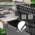 thumbnail image 4 of Homall 120 Gallon Outdoor Patio Box Deck Plastic Resin Storage Box Backyard, Dark Grey, 4 of 8