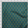 thumbnail image 3 of oneOone Georgette Viscose Fabric Floral Block Print Sewing Fabric BTY 42 Inch Wide, 3 of 4