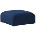 thumbnail image 1 of Meridian Furniture Miramar Navy Durable Linen Textured Ottoman, 1 of 6