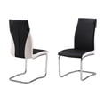 thumbnail image 2 of Canadian Dragon Dining Chair Black & White (Set of 2), 2 of 3