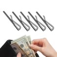 thumbnail image 4 of Money Clip, High Hardness Spring 80mm Wallet Clip Money Clip Wallet with 5Pcs for Leather Wallet, 4 of 7