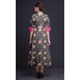 thumbnail image 3 of Bimba Robe-Chemise Mi-Mollet pour Femmes à Manches Roulées à Imprimé Floral Boutonnée - Xxx-Grand, 3 of 5