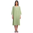 thumbnail image 1 of Moomaya Robe de Nuit d'Allaitement en Coton à Col Rond Imprimée pour Femmes, 1 of 6
