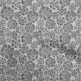 thumbnail image 1 of oneOone Velvet Gray Fabric Floral Craft Projects Decor Fabric Printed By The Yard 58 Inch Wide, 1 of 4