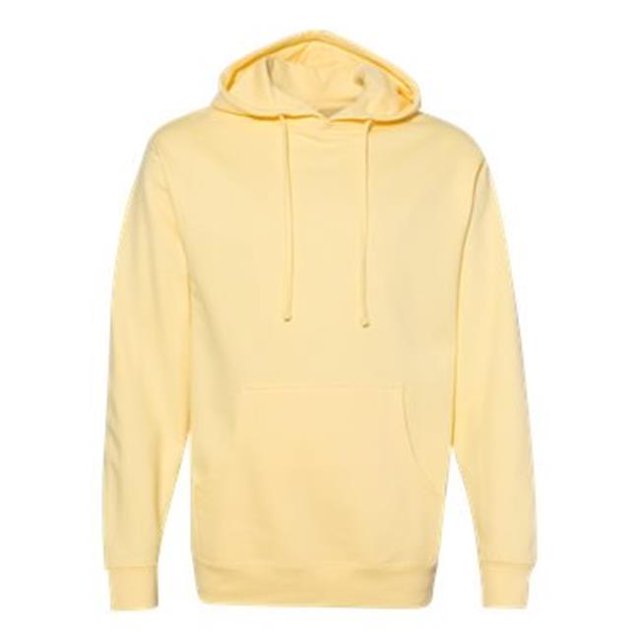 Midweight Hooded Sweatshirt, Light Yellow - 3XL